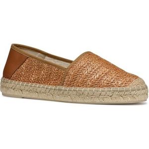Geox Dames D Lampedusa a Espadrille Wedge Sandaal, camel, 38 EU