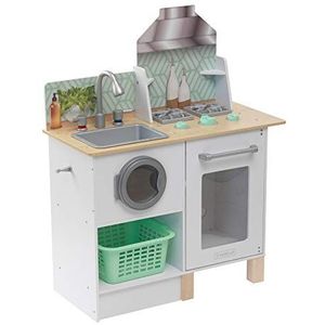 KidKraft 10230 Klop en Was Keuken, Wasserij met 1 Stuk Accessoire, Hout