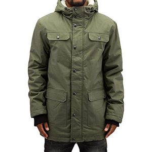 Urban Classics Herenjas Heavy Cotton Parka, olijfgroen, S