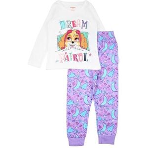 Disney Pyjama voor meisjes, knuffelige en comfortabele kleding voor zachte nachten, Minnie design, Wit, 8 Jaren