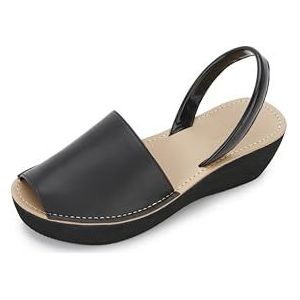 Kenneth Cole REACTION Women's FINE Glass Wedge Sandal, Black, 5 M US