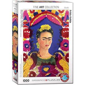 Zelfportret, The Frame door Frida Kahlo 1000-delige puzzel