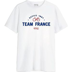 Fédération française de cyclisme MEFFCYCTS001 T-shirt, wit, XL, Wit., XL