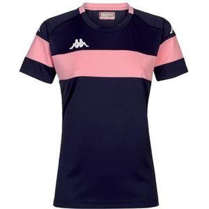 Kappa Dareta T-shirt voor dames, marineblauw/roze, L