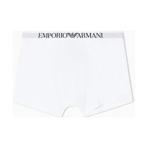 EMPORIO ARMANI Man's Essential Cotton Trunk, Wit, M, Wit, M