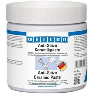 WEICON Anti-Seize Ceramic Paste 450 g, metaalvrije montagepasta tegen corrosie, vastlopen en slijtage