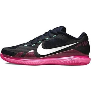 Nike Nikecourt Air Zoom Vapor Pro Sneakers voor heren, obsidiaan wit hyper roze groene gloed, 41 EU