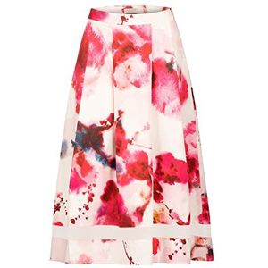 ApartFashion Satijnen rok voor dames, crème-multicolor, normaal, Crèam-multicolor, 42