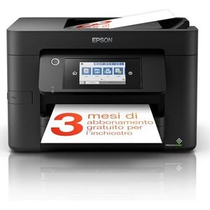 Epson WorkForce Pro WF-4820DWF 4-in-1 multifunctionele printer: duplexprinter/scanner/kopieerer/fax, A4, inkjetkleur, WLAN Direct, Ethernet, oplader, compact