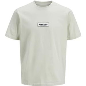 Jack & Jones Jorsplit Fakestitch Branding Tee Ss Cn, Celadon Tint, L