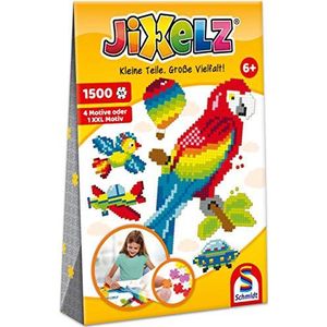 Schmidt Spiele 46138 Jixelz, Alles wat vliegt, 1500 stukjes, 5 motieven, kinderknutselsets, kinderpuzzel, kleurrijk