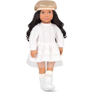 Our Generation – 46 cm pop – zwart haar en groene ogen – zacht lichaam – vakantieoutfit – speelgoed voor kinderen vanaf 3 jaar – Talita