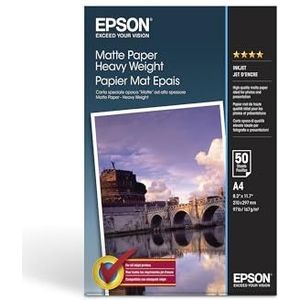 Epson C13S041256 mat heavyweight papier Inkjet 167 g/m2 A4 enkelzijdig, 50 vellen per pak