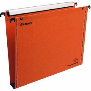 Esselte 49941 hangmap, verticaal, lade, bodem 30 mm, A4, 25 stuks, inclusief tabbladen, oranje, Orgarex VMG VisioPlus, 49941