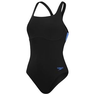 Speedo Dames Flex Band badpak met geïntegreerde zwembeha, zwart, 30, Zwart, 152
