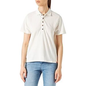 Camel Active Womenswear 309661/7T15 Poloshirt voor dames, Broken White, XXL