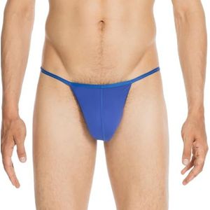 HOM Plume g-string (1-pack) - heren string - blauw - Maat: L