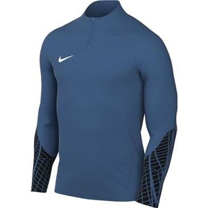 Nike Heren lange mouw top M Nk Df Strk Dril Top, Industrial Blue/Black/White, DV9225-457, 2XL