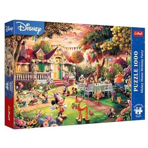 Trefl Premium Plus Quality - Mickey Mouse Birthday Party - 1000 stukjes, karakterpuzzel-serie, voor volwassenen en kinderen vanaf 14 jaar