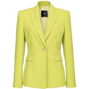 Pinko Humahuaca Crepe Stretch Blazer Damesjas, S63_giallo Lime, 36