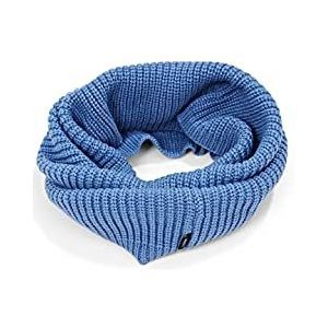 ESPRIT Sjaalkraag met responsieve wol, blauw, One Size