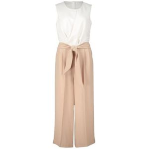 Betty & Co dames jumpsuit zonder arm, Patch Taupe/Cream, 44