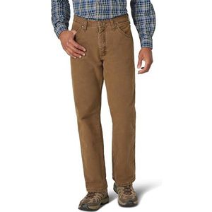 Wrangler Wald-thermo-jeans, slijtvast, voor heren, Bruin Nacht, 33W / 34L