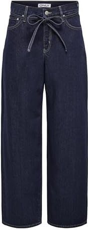 ONLY - ONLGIANNA - Jeans - Donkerblauw - Regular Fit - Mid Waist