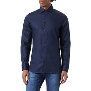 Seidensticker Heren 255510 Hemd, donkerblauw, 37