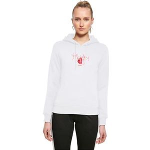 Miss Tee Muah Hoody, capuchontrui voor dames, casual hoodie met print, regular fit, maten XS - 5XL, wit, M