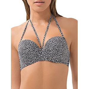 Smart & Sexy Dames Standaard Swim Secret Halter Bikini Top, Itsy Pebbles, 36D