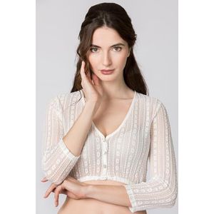Stockerpoint Nelly Dirndlblouse voor dames, Crème, 42