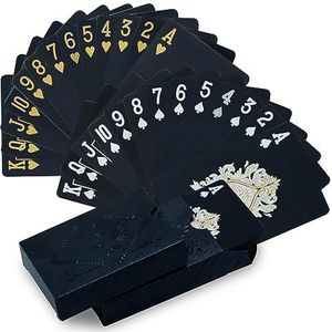 CCLIFE Speelkaarten, 2 decks, pokerkaarten, speelkaarten, professionele poker, waterdicht plastic