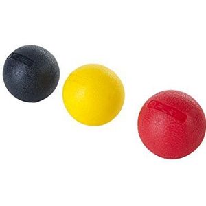 Pure2Improve Massage Ball (Pack van 3) - Zwart/Rood/Geel