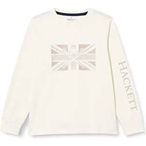 Hackett London Boy's Hackett UJK LS Tee T-shirt, Cannoli Cream, 2 jaar