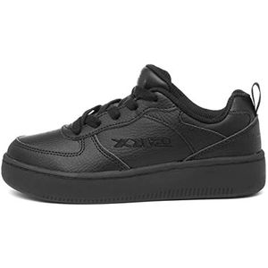 Skechers Sport Court 92 Sneakers voor jongens, Zwarte synthetische trim L, 30 EU