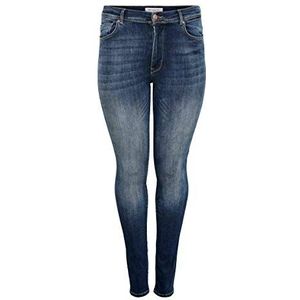 ONLY Skinny jeans voor dames, blauw (Dark Blue Denim Dark Blue Denim)., 54W x 32L