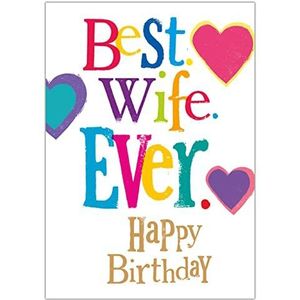 Beste vrouw ooit, gelukkige verjaardagskaart, kaart voor vrouw op verjaardag