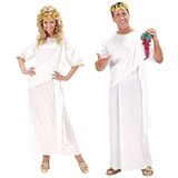 Widmann - Kostuum Toga, wit, Griekse godin/god, Romeinse/Romeinse carnaval kostuums