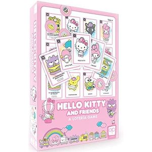 De OP USAopoly - Hello Kitty and Friends Loteria - Mexicaans kaartspel in bingostijl - Spaanse woorden & Mexicaanse cultuur - Vanaf 4 jaar - Voor 2 t/m 12 spelers - Spaans en Engels