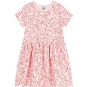 Petit Bateau Jurk met korte mouwen voor meisjes, Bloem/Spi, 3 jaar