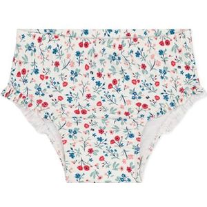 Petit Bateau Zwempak voor meisjes, Wit/Veelkleurig., 6 Maanden