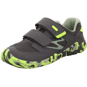 Superfit Trace Sneakers voor jongens, Grijs geel 2000, 34 EU Breed