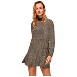 Pepe Jeans, Dames, Jurken, Bruin, Maat: L Poliester,