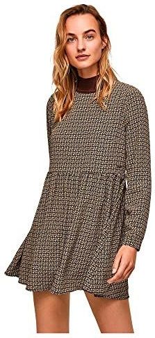 Pepe Jeans, Dames, Jurken, Bruin, Maat: L Poliester,