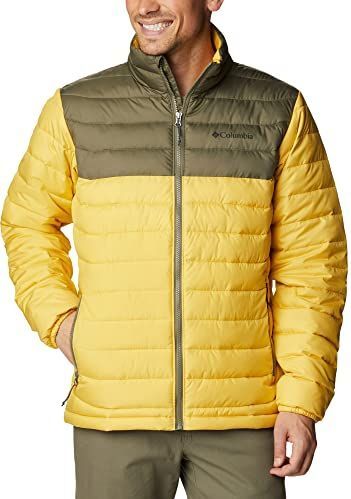 Columbia - Powder Lite - Bodywarmer - Golden Nugget - Stone Green - Waterafstotend