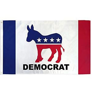 Democratisch feest Nieuwe vlag 150x90 cm - Hillary Clinton vlaggen 90 x 150 cm - Banner 3x5 ft Hoge kwaliteit - AZ FLAG