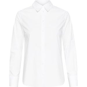 Part Two LykkePW Shirt met lange mouwen voor dames, regular fit, Helder Wit, 38