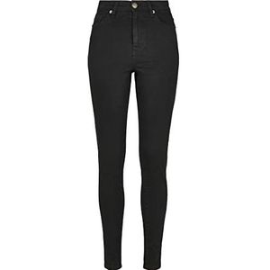 Urban Classics Skinny jeans met hoge taille voor dames, Black Wash., 27 Slim
