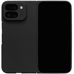 Latercase duurzaam telefoonhoesje compatibel met de Pixel 9 Pro Fold, donkerblauw, van 0,6 mm dunne aramidevezel, 10 g, precisie-lasergesneden, volledige camerabescherming, antislip matte afwerking